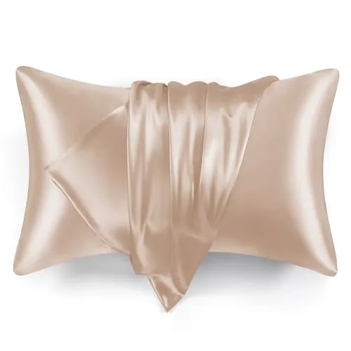 Love's Cabin Satin Pillowcase Set of 2 in Taupe