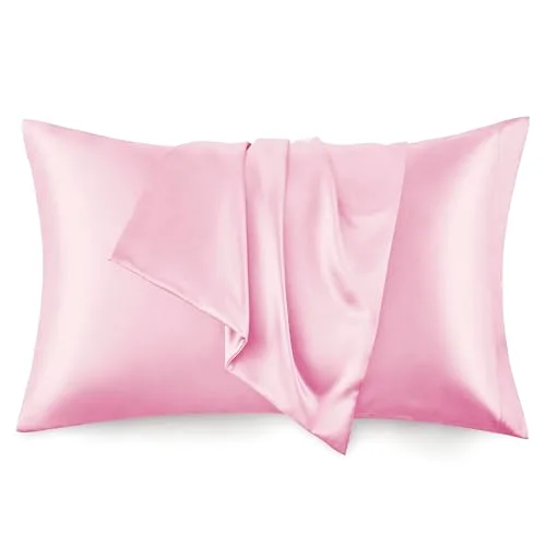 Love's Cabin Satin Pillowcase Set of 2 in Pink