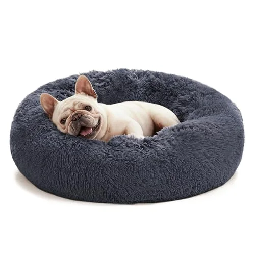 Love's Cabin Calming Cat Bed in Bluish Grey