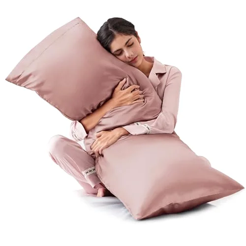 Love's Cabin Satin Pillowcase Set of 2 in Burlwood