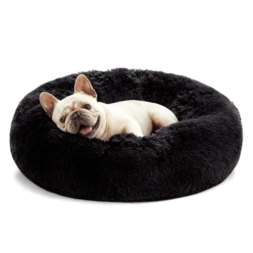 Love's Cabin Calming Cat Bed in Black