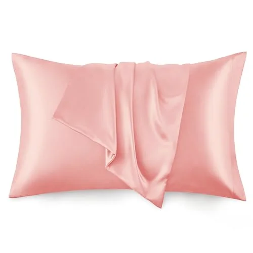 Love's Cabin Satin Pillowcase Set of 2 in Coral