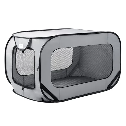 Love's Cabin Portable Pop-Up Dog Kennel, 44 Inch