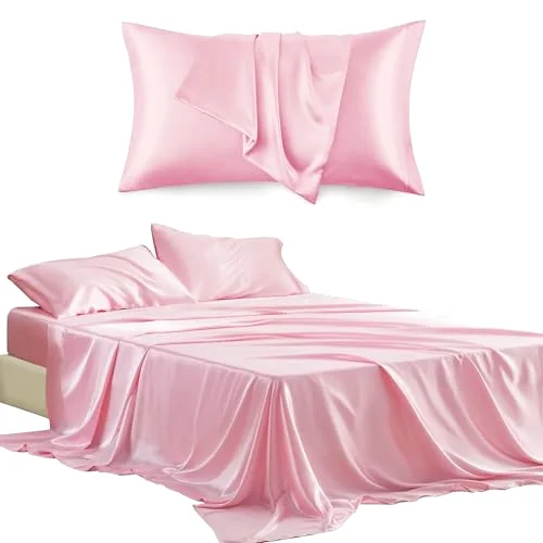 Love's Cabin Satin Pillowcase & Sheet Set