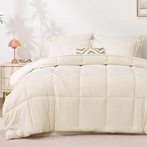 Love's Cabin Bed-in-a-Bag Comforter Set in Beige