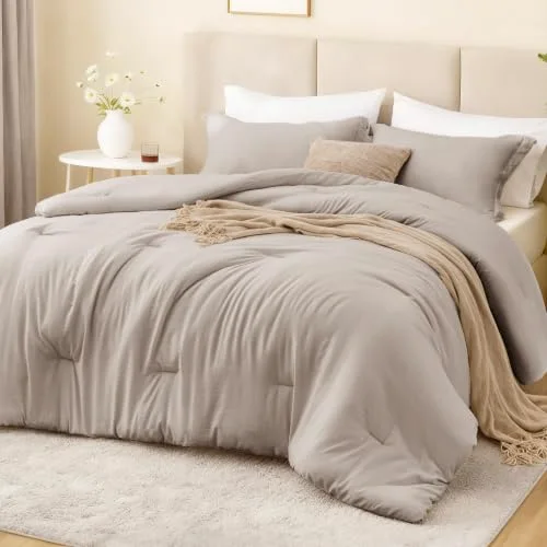 Love's Cabin Prewashed Comforter Set in Burlwood