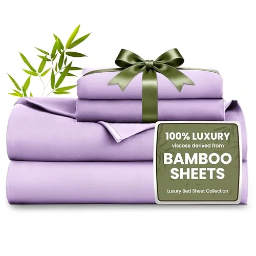 Love's Cabin Bamboo Rayon Sheet Set in Lavender