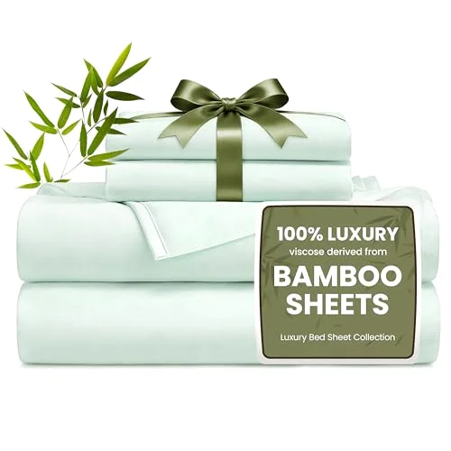 Love's Cabin Bamboo Rayon Sheet Set in Sea Glass