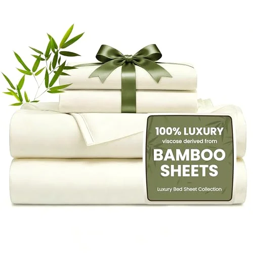 Love's Cabin Bamboo Rayon Sheet Set in Ivory